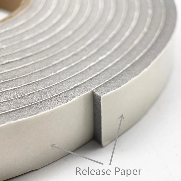Single Sided Adhesive PVC Foam Seal Tape
